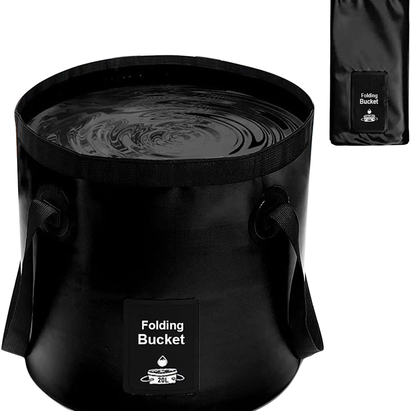 Foldable Bucket, 20 L Multifunctional Folding Bucket, Outdoor Folding Bowl, Sink Collapsible, Camping Bucket For Travelling In Hiking, Blue